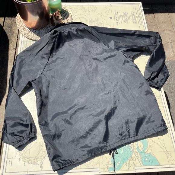Vintage Black NASA Embroidered Windbreaker / Rain Jacket - Picture 5 of 5